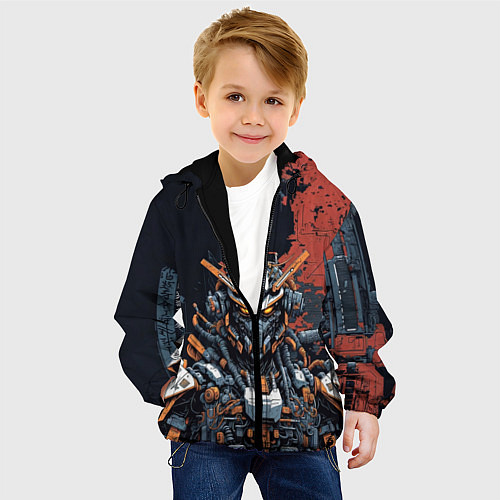 Детская куртка Боевой мех / 3D-Черный – фото 4