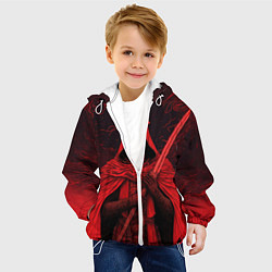 Куртка с капюшоном детская Боевой инквизитор, цвет: 3D-белый — фото 2