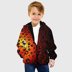 Куртка с капюшоном детская Aqua, цвет: 3D-черный — фото 2