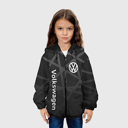 Куртка с капюшоном детская Volkswagen - classic black, цвет: 3D-черный — фото 2