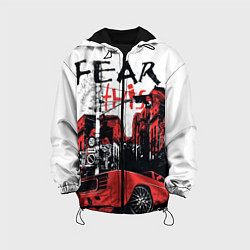 Куртка с капюшоном детская Fear This, цвет: 3D-черный