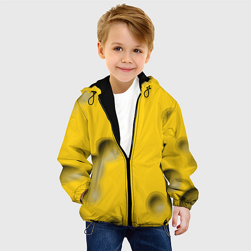 Детская куртка Сырная плоскость / 3D-Черный – фото 4