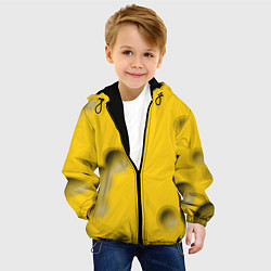 Куртка с капюшоном детская Сырная плоскость, цвет: 3D-черный — фото 2