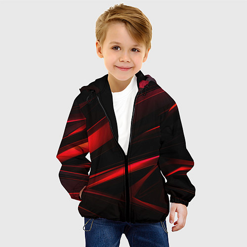 Детская куртка Black and red / 3D-Черный – фото 4