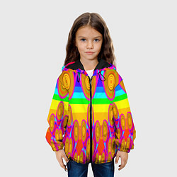 Куртка с капюшоном детская Хохлома вариант 2, цвет: 3D-черный — фото 2