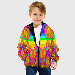 Куртка с капюшоном детская Хохлома вариант 2, цвет: 3D-черный — фото 2