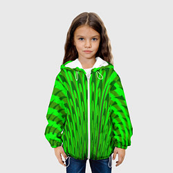 Куртка с капюшоном детская Травяные стрелы, цвет: 3D-белый — фото 2
