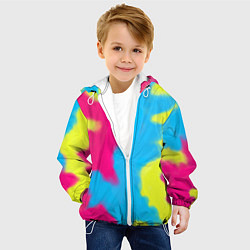 Куртка с капюшоном детская Тай-дай из фильма Барби, цвет: 3D-белый — фото 2