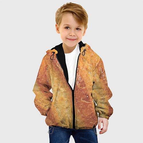 Детская куртка Корочка батона / 3D-Черный – фото 4