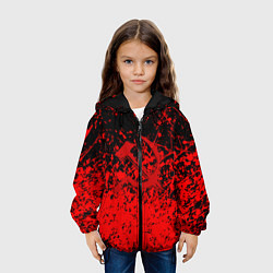 Куртка с капюшоном детская Ссср в красках серп и молот, цвет: 3D-черный — фото 2