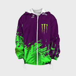 Куртка с капюшоном детская Monster energy taurin, цвет: 3D-белый