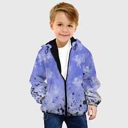 Куртка с капюшоном детская Небо с пегасами в облаках, цвет: 3D-черный — фото 2