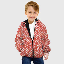 Куртка с капюшоном детская Обережные узоры, цвет: 3D-черный — фото 2