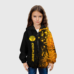 Куртка с капюшоном детская Daewoo - gold gradient по-вертикали, цвет: 3D-черный — фото 2