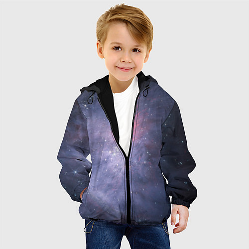 Детская куртка Космические брызги / 3D-Черный – фото 4