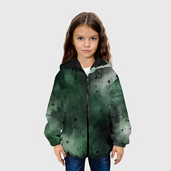 Куртка с капюшоном детская Акварелика, цвет: 3D-черный — фото 2