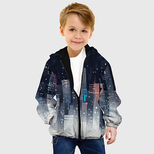 Детская куртка Инверсия дня / 3D-Черный – фото 4