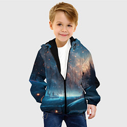Куртка с капюшоном детская Сказочный лес, цвет: 3D-черный — фото 2