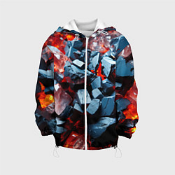 Детская куртка Янтарные камни асбтракция