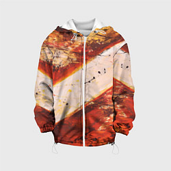 Куртка с капюшоном детская Горная порода, цвет: 3D-белый