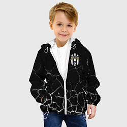 Куртка с капюшоном детская Фк Ювентус, цвет: 3D-белый — фото 2