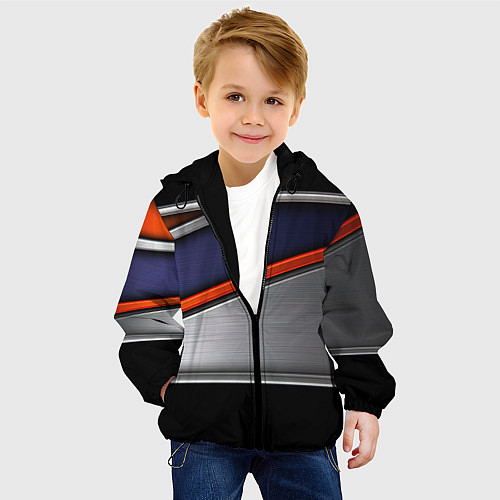 Детская куртка Blue black red / 3D-Черный – фото 4
