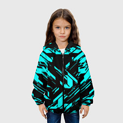 Куртка с капюшоном детская Айзек стиль неоновый броня, цвет: 3D-черный — фото 2