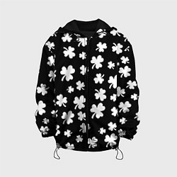 Куртка с капюшоном детская Black clover pattern anime, цвет: 3D-черный