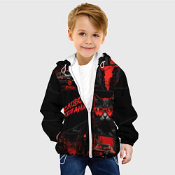 Куртка с капюшоном детская Слово котана, цвет: 3D-белый — фото 2