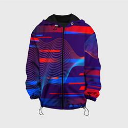 Куртка с капюшоном детская Abstraction colored, цвет: 3D-черный