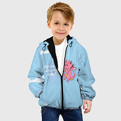Куртка с капюшоном детская Младший дракон, цвет: 3D-черный — фото 2