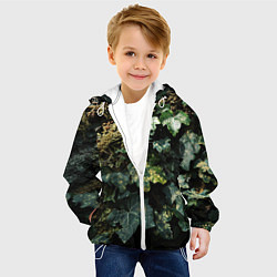 Куртка с капюшоном детская Реалистичный охотничий камуфляж, цвет: 3D-белый — фото 2