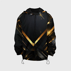 Детская куртка Gold luxury black abstract