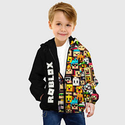 Куртка с капюшоном детская Roblox - game, цвет: 3D-черный — фото 2