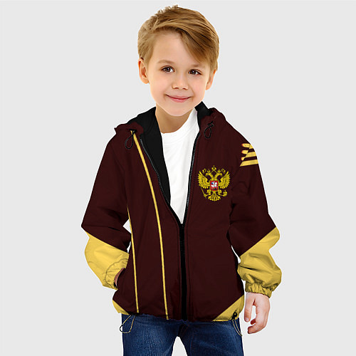 Детская куртка Россия спорт стиль ссср / 3D-Черный – фото 4