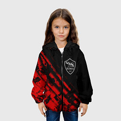 Куртка с капюшоном детская Roma sport grunge, цвет: 3D-черный — фото 2