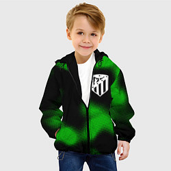 Куртка с капюшоном детская Atletico Madrid sport halftone, цвет: 3D-черный — фото 2