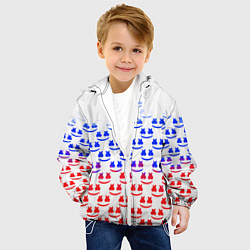 Куртка с капюшоном детская Marshmello russia color, цвет: 3D-белый — фото 2
