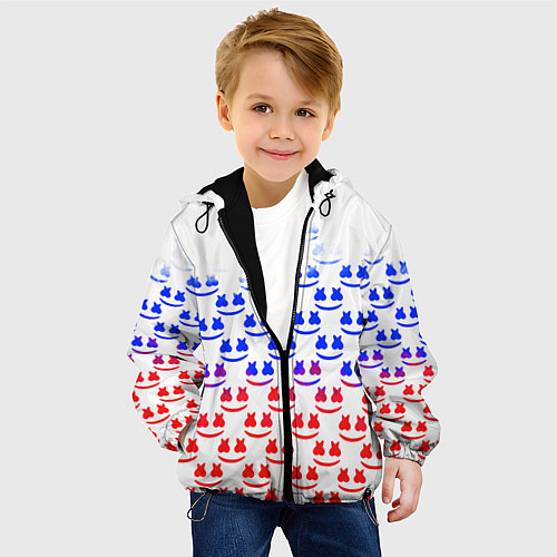 Детская куртка Marshmello russia color / 3D-Черный – фото 4