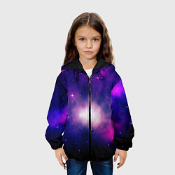 Куртка с капюшоном детская Космос и только, цвет: 3D-черный — фото 2