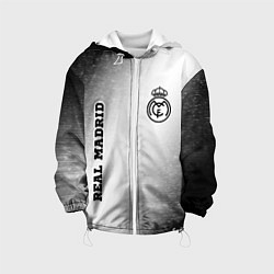 Куртка с капюшоном детская Real Madrid sport на светлом фоне вертикально, цвет: 3D-белый