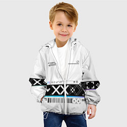 Куртка с капюшоном детская Printstream white - скин CS, цвет: 3D-белый — фото 2
