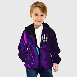 Куртка с капюшоном детская The Witcher neon gaming, цвет: 3D-черный — фото 2