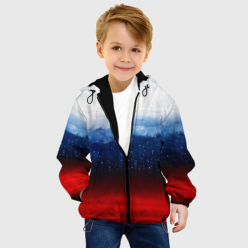 Детская куртка Небо России / 3D-Черный – фото 4