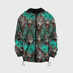 Детская куртка Эпичный паттерн из волков