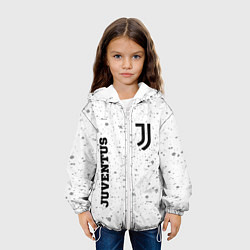 Куртка с капюшоном детская Juventus sport на светлом фоне вертикально, цвет: 3D-белый — фото 2