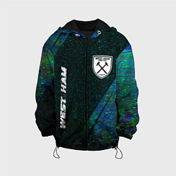 Детская куртка West Ham glitch blue