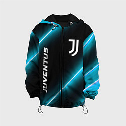 Куртка с капюшоном детская Juventus неоновые лампы, цвет: 3D-черный