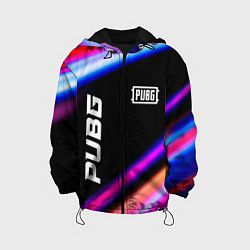 Куртка с капюшоном детская PUBG speed game lights, цвет: 3D-черный