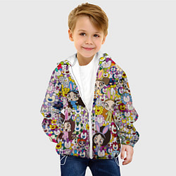 Куртка с капюшоном детская Right now NewJeans and Takashi Murakami, цвет: 3D-белый — фото 2